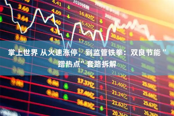 掌上世界 从火速涨停，到监管铁拳：双良节能“蹭热点”套路拆解