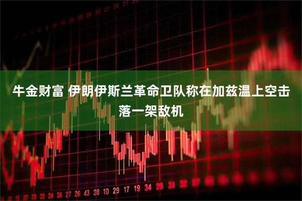 牛金财富 伊朗伊斯兰革命卫队称在加兹温上空击落一架敌机