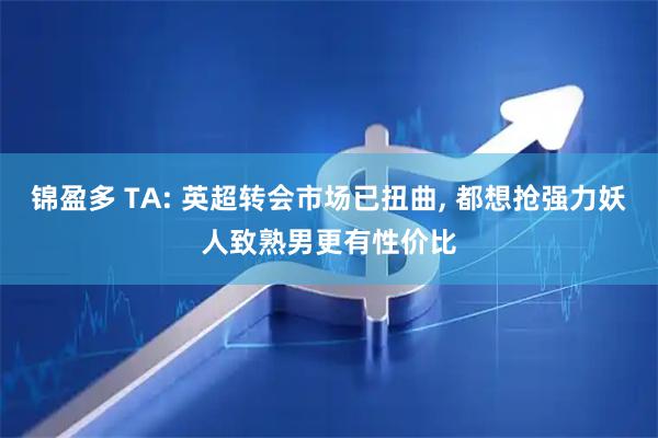 锦盈多 TA: 英超转会市场已扭曲, 都想抢强力妖人致熟男更有性价比