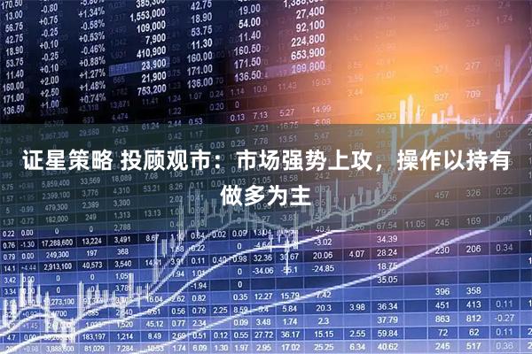 证星策略 投顾观市：市场强势上攻，操作以持有做多为主