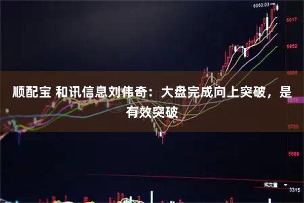 顺配宝 和讯信息刘伟奇：大盘完成向上突破，是有效突破
