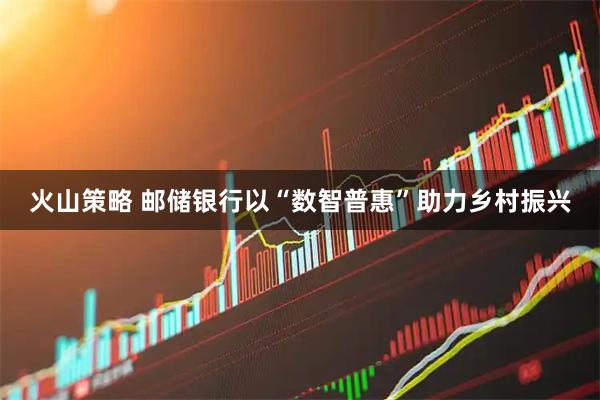 火山策略 邮储银行以“数智普惠”助力乡村振兴